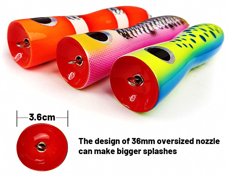 Wooden Popper Lure for Tuna, 100 g (3.5 oz), 20 cm (7.9 in) – product photo