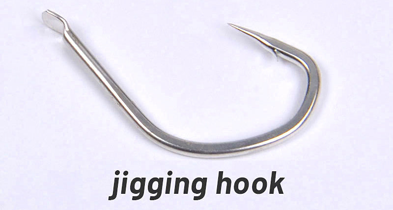 Barbed Long Shank Saltwater Hooks, Sizes 1/0–4/0 – product photo