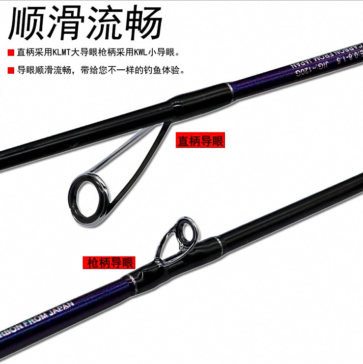 Slow Pitch Jigging Rod, Carbon, Soft Action, 1.5–1.98 m – product photo