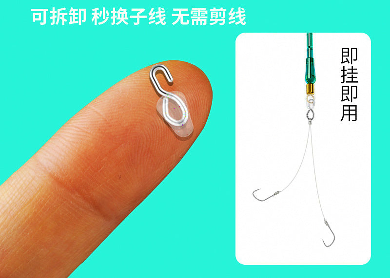Dropper Line Quick Clips with Anti-Tangle Beads, Silicone – product photo