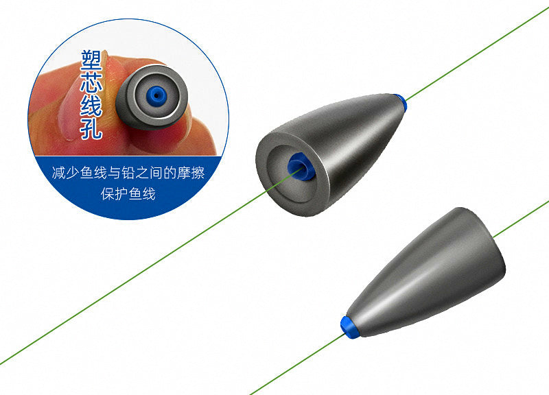 Bullet Weight Sinkers, 10 pc, 2.5–14 g (0.09–0.49 oz) – product photo