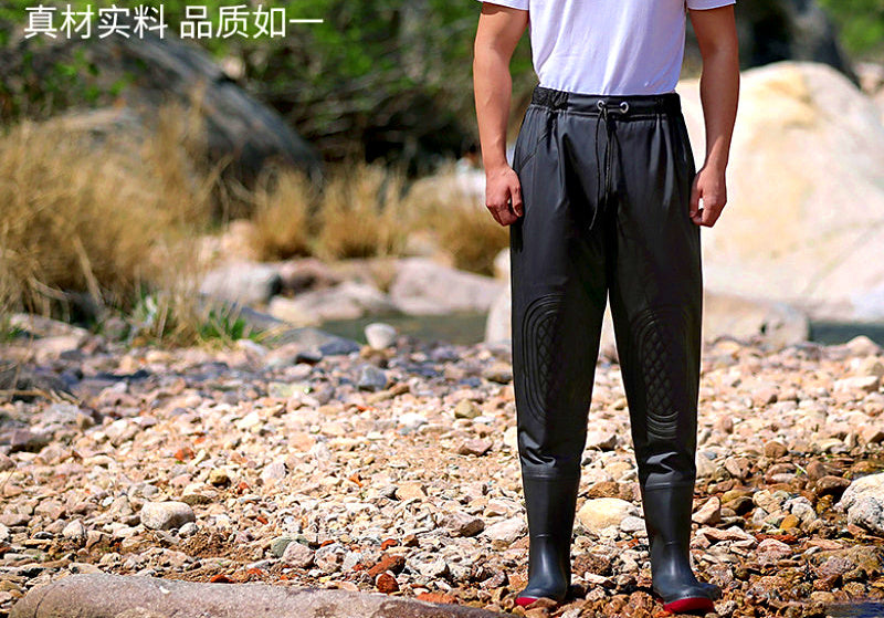 Waterproof Waist-High Waders with Boots, Sizes 36–47 – product photo