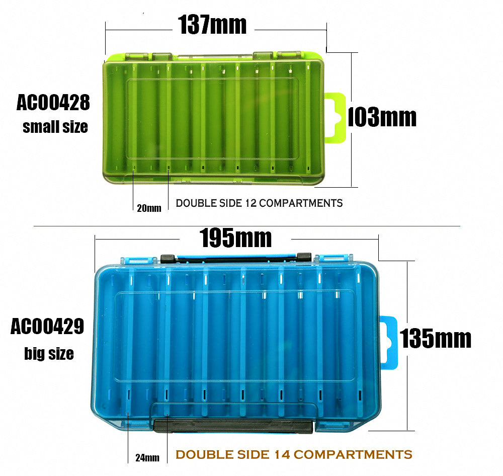Double-Sided Lure Box for Hard Baits, Small or Large – product photo