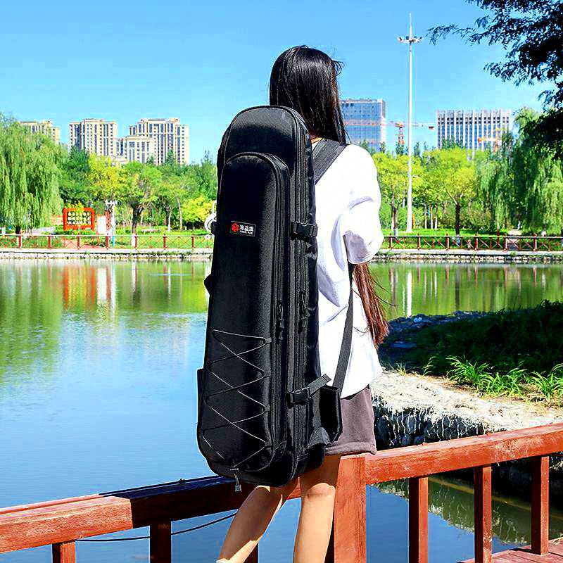 Fishing Rod Backpack with Wet/Dry Compartment, 100–130 cm (39–51 in) – product photo
