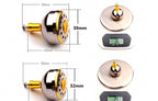 Reel Handle with Metal Round Knob, Reversible L/R – product photo