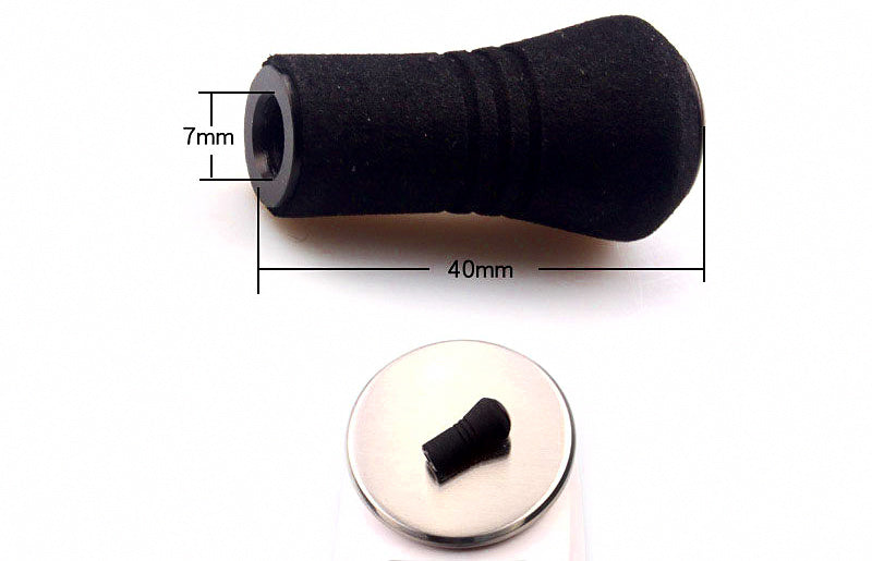 Black EVA Reel Handle Knobs for Baitcasting Reels, Set of 2 – product photo
