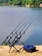Fishing Rod Pod Holder Stand, 3–5 Rod Sets, Red or Black – product photo