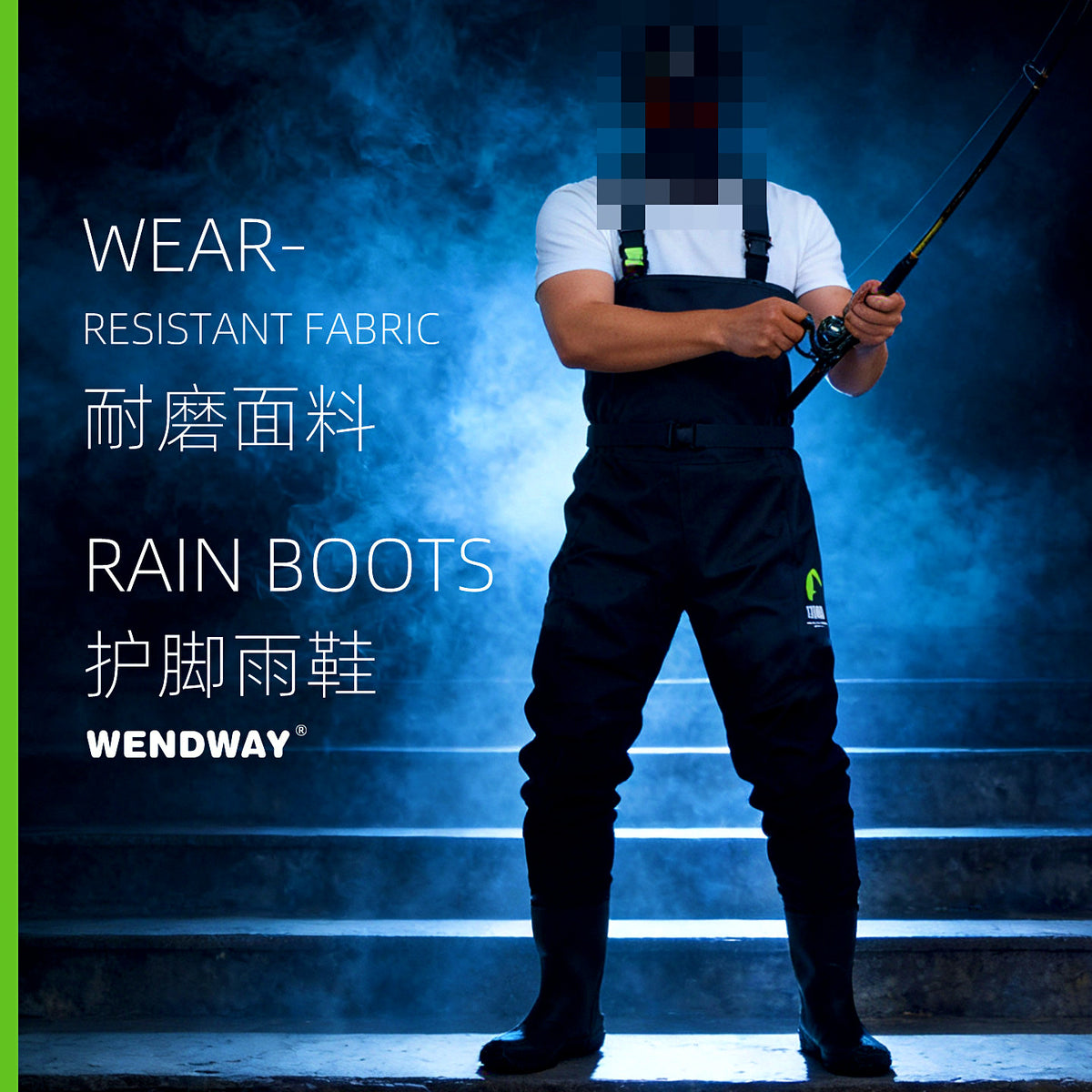 Men's Thick Nylon Wading Pants, Waders, S–XXL – product photo