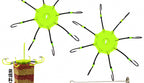 Barbed Ise-Style Hooks, Sizes 6–14, Matte Black or Fluorescent – product photo
