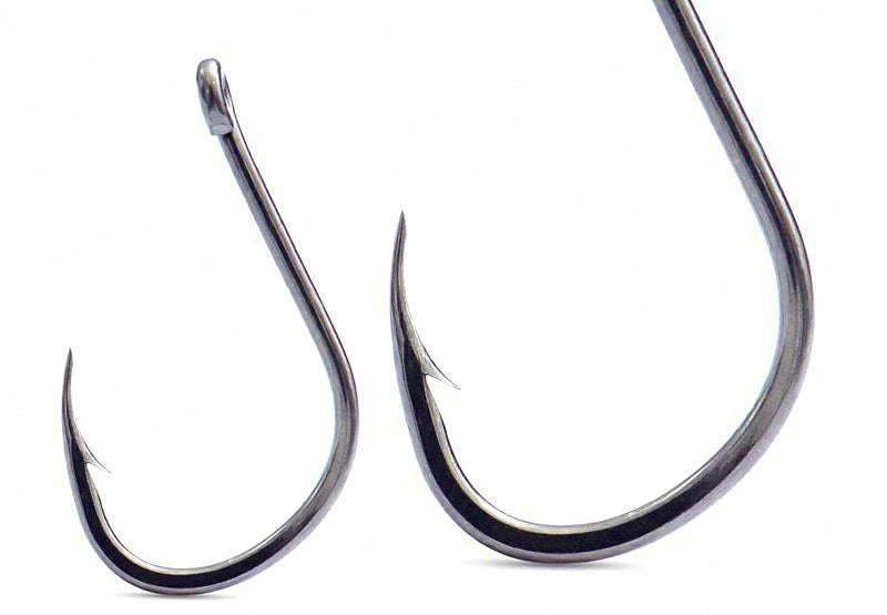 Iseama Style Eyed Barbed Single Hooks, Bulk Pack, Sizes 1–22 – product photo