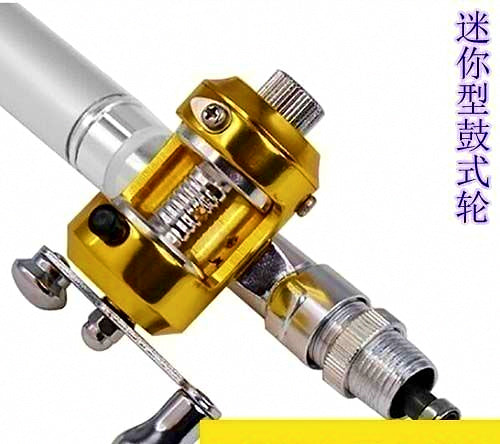 Mini Metal Drum Reel for Ice Fishing & Micro Rod Use – product photo