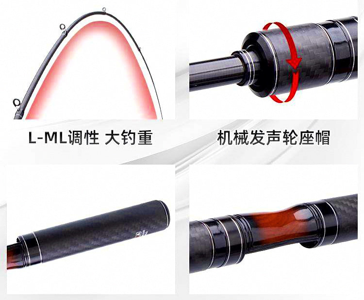 Telescopic Mini Travel Fishing Rod, 1.5–1.8 m (4.9–5.9 ft) – product photo