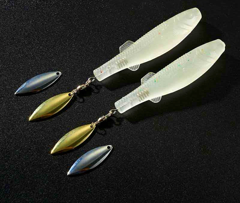 T-Tail Soft Swimbait with Sequin, 12–14 cm (4.7–5.5 in), 2-Pack – product photo