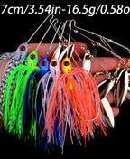Skirted Sequin Spinner Lure, 9.7 cm, 16.5 g or 21 g (0.58–0.74 oz) – product photo