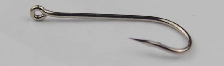 Long Shank Barbed Eyed Fishing Hooks, Sizes 1–20 – product photo