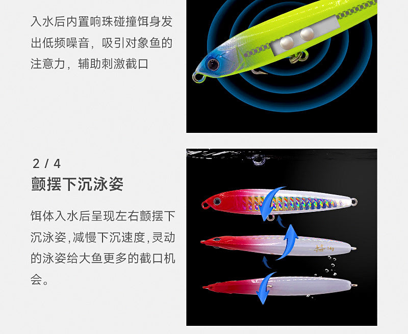 Sinking Pencil Lure, 10–30 g (0.35–1.06 oz) – product photo