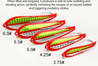 Bow-Shaped Metal Trolling Lure, Single Hook, Stainless Steel – product photo