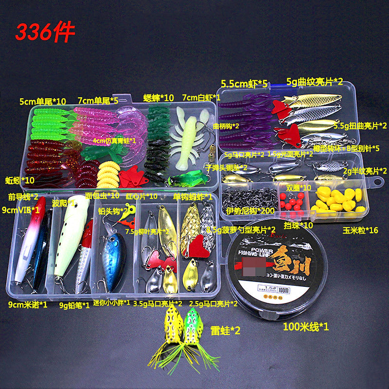 Assorted Fishing Lure Kit, Soft & Hard Baits, 11–370 Pc – product photo
