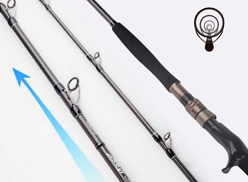 Solid Carbon Boat Rod for Electric Reels, 1.8–2.1 m (5.9–6.9 ft) – product photo