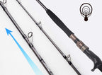 Solid Carbon Boat Rod for Electric Reels, 1.8–2.1 m (5.9–6.9 ft) – product photo