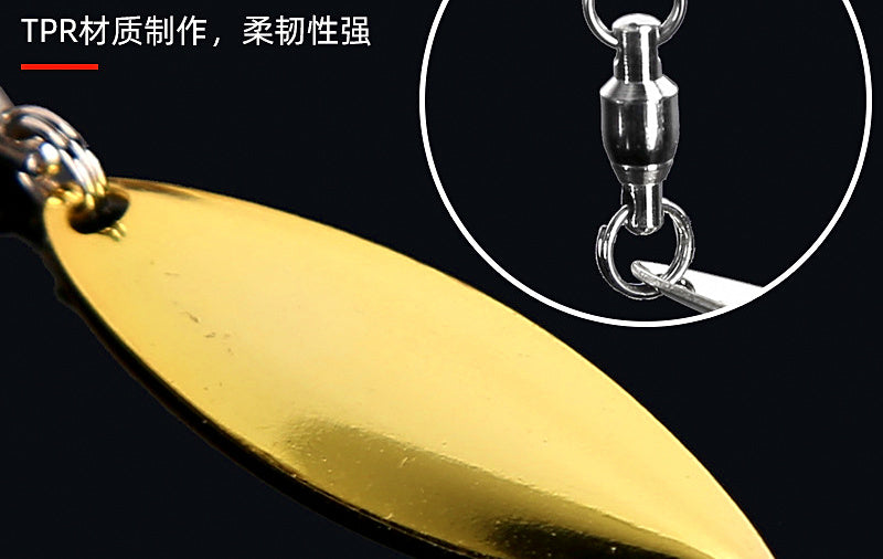 Soft Swimbait w/ Spinner Blade, 14 cm (5.5 in), 2-Pack – product photo