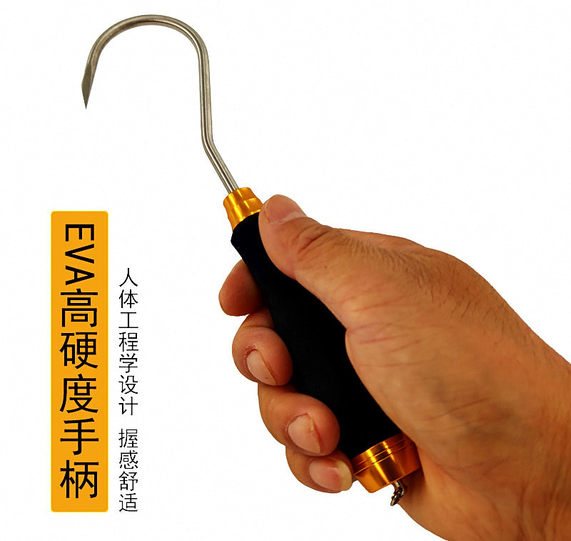 Stainless Steel Fish Gaff Hook, Boat Fishing Tool – product photo