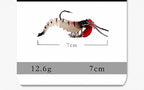 Jointed Soft Shrimp Lure, Glow and Clear Colors – product photo