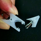 White Plastic Snap Clips, Pack of 10, 30 or 50 – product photo