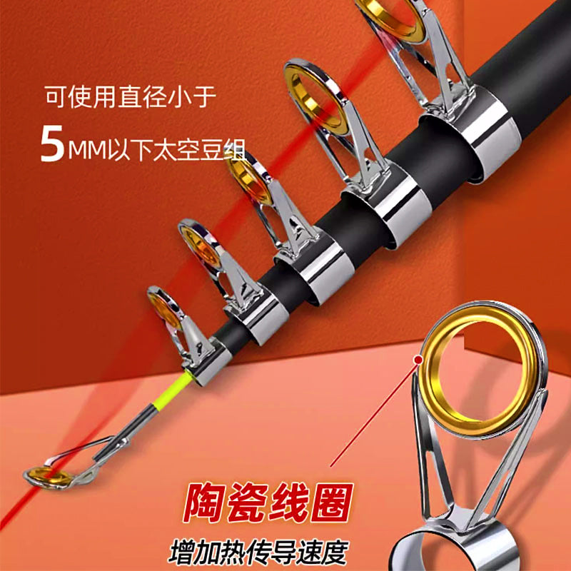 Extra-Hard Fiberglass Casting Rod, 1.8–3.6 m (5.9–11.8 ft) – product photo