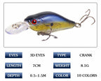 Diving Minnow Lure, 7 cm (2.8 in), 8 g (0.28 oz) – product photo