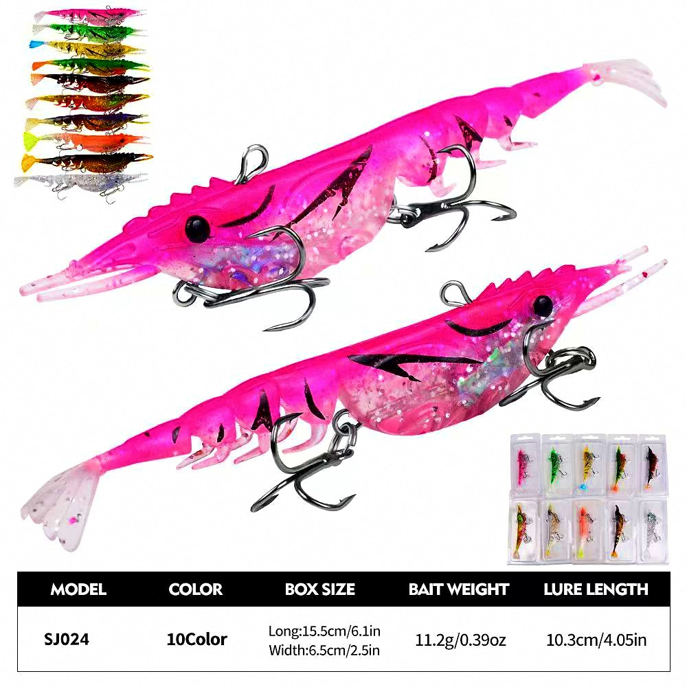 Segmented Shrimp Soft Bait, 10.3 cm (4 in), 11 g (0.39 oz) – product photo