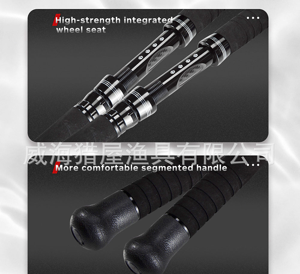 Slow Pitch Jigging Rod, 2-Piece Carbon Boat Rod, 1.68–1.98 m – product photo