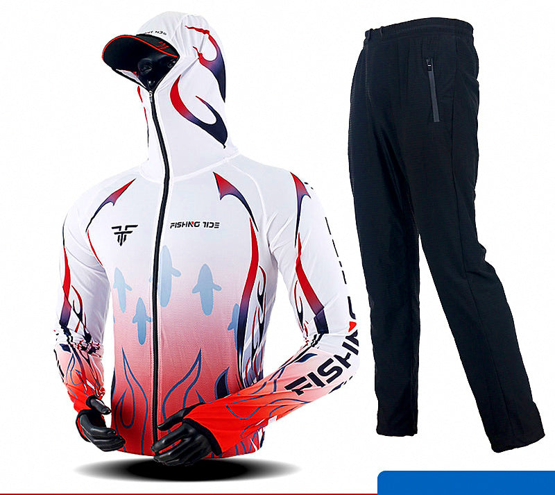 Long Sleeve Sun Protection Fishing Shirt, Quick-Dry, Unisex – product photo