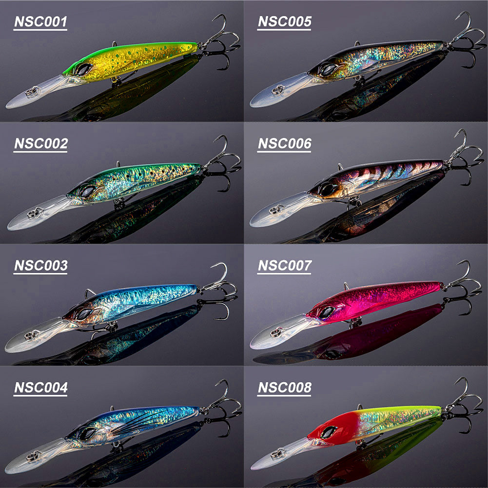 Deep Diving Trolling Minnow Lure, 180 mm (7.1 in), 90 g (3.2 oz) – product photo