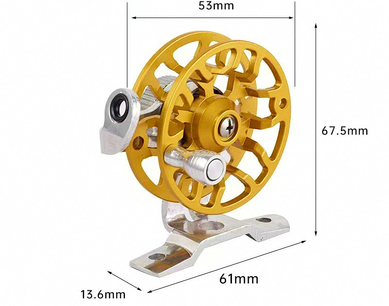 Metal Fishing Reel with Drag, Ice & Spinning Styles – product photo