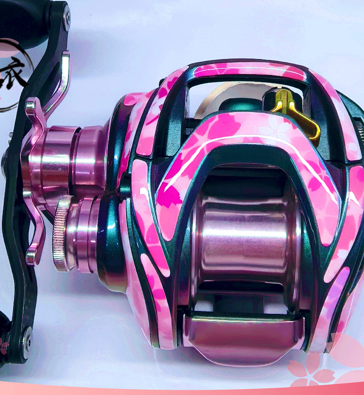 Baitcasting Reel Protective Film, Cherry Blossom Pink – product photo
