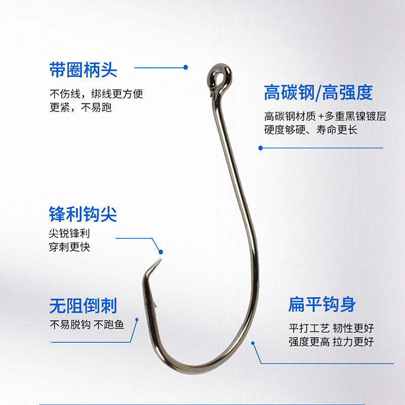 Barbed Offset Circle Hooks, Sizes 4 to 10/0 – product photo