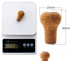 Rubber Cork Reel Handle Knob, Long Gourd Style, Baitcaster – product photo
