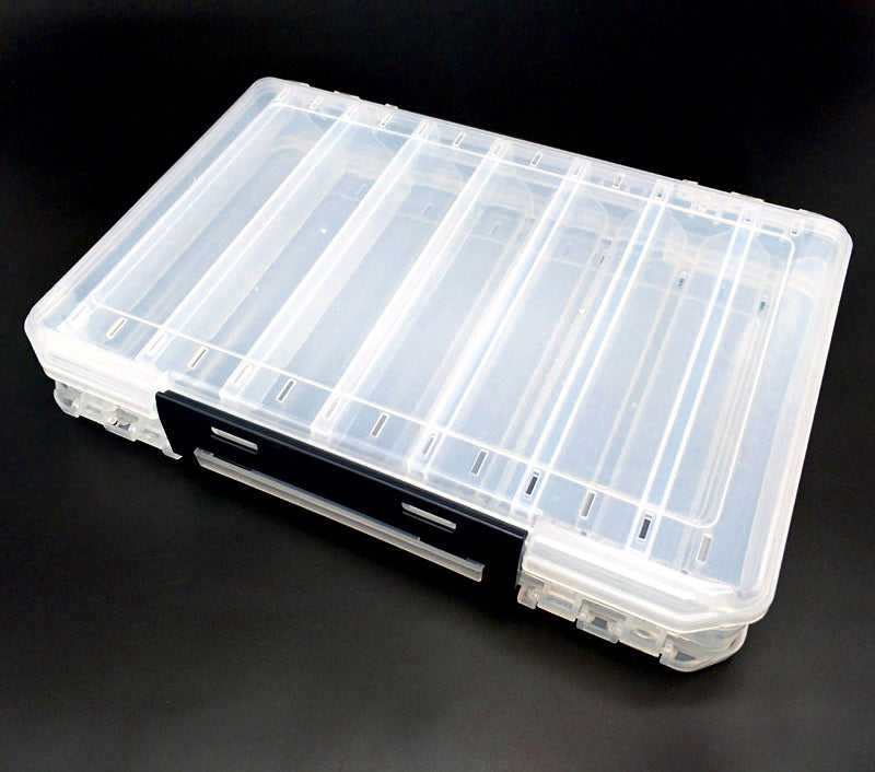 Double-Sided Lure Box for Wooden Shrimp Baits, 10-18 Compartments – product photo
