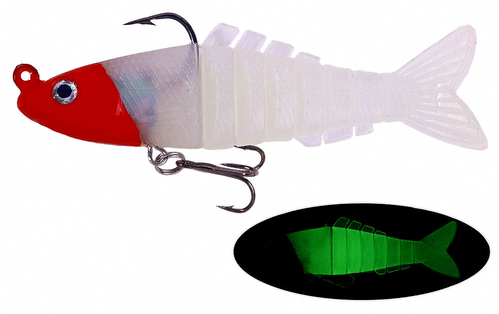 Jointed Lead Head Soft Swimbait, 9 cm 15 g (0.5 oz) – product photo