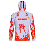 Quick-Dry UV Fishing Sun Shirt, Breathable, White – product photo