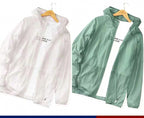 Men's Lightweight Sun Hoodie Jacket, Ice Silk Full Zip – product photo