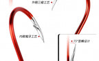 Offset Tube-Eye Senmata Hooks, Garnet Red, Sizes 1–15 – product photo