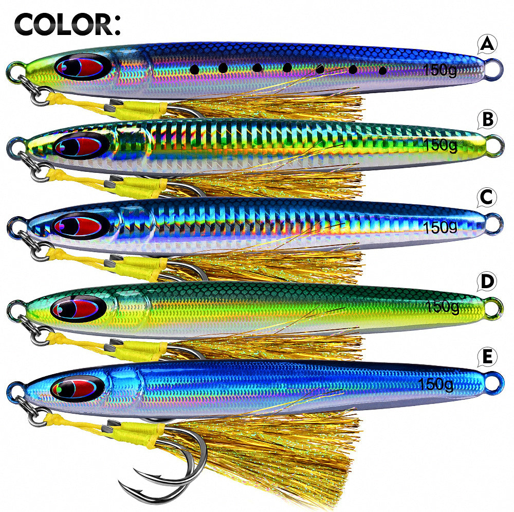 Fast-Sinking Glow Metal Jig, 30–150 g (1.1–5.3 oz) – product photo