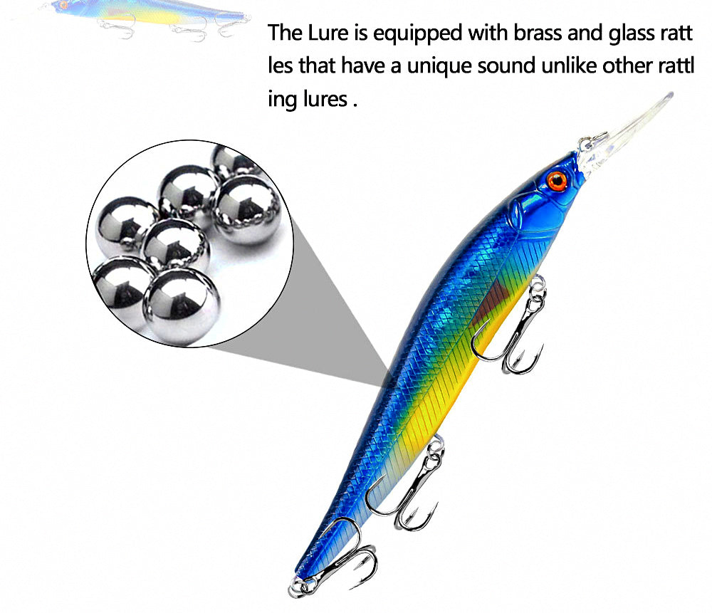 Floating Minnow Lure, 135 mm (5.3 in), 15.5 g (0.55 oz) – product photo