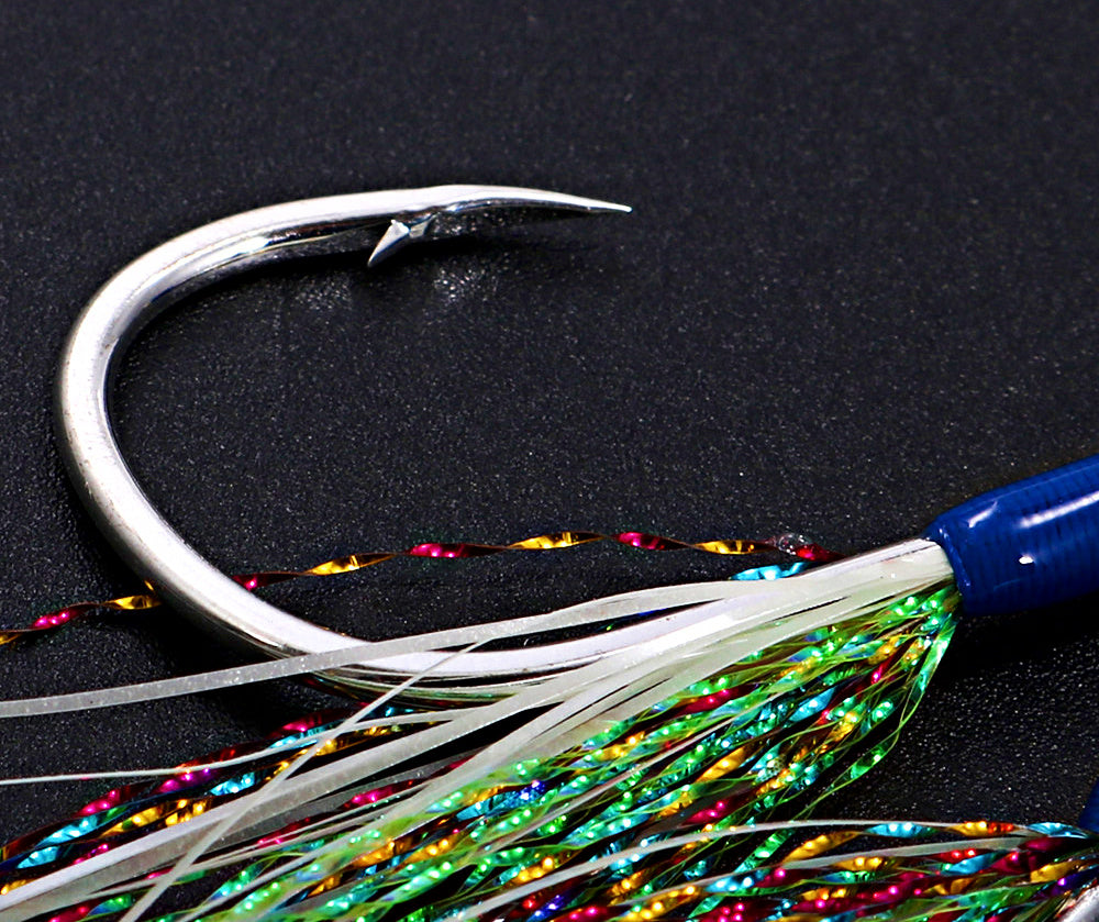 Slow Pitch Jig Double Assist Hooks, Size 1/0–4/0, 2-Pack – product photo
