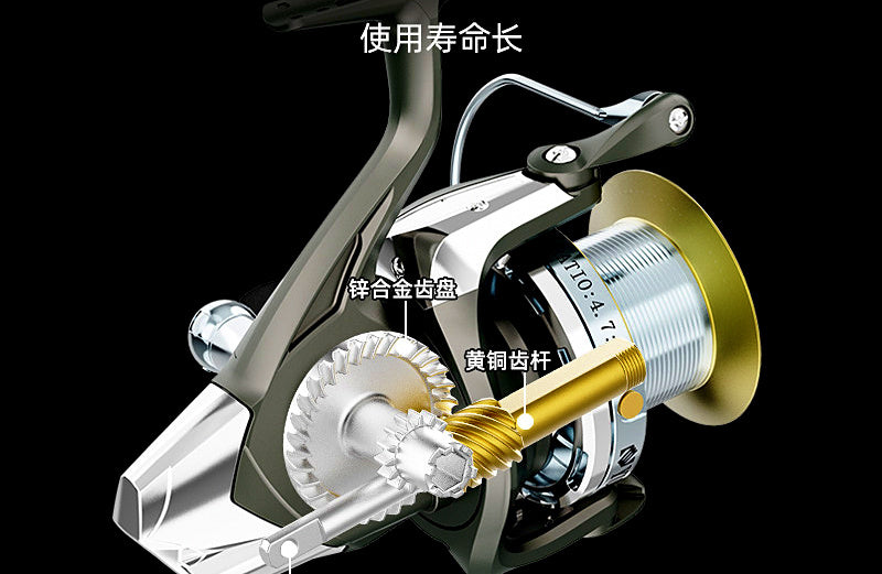 Front Drag Saltwater Reel, All-Metal Long Cast, Sizes 8000–12000 – product photo