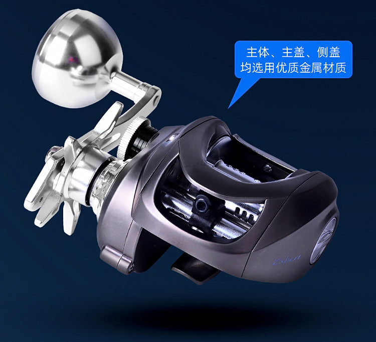 JS400 Saltwater Boat Fishing Reel, Round Baitcaster – product photo