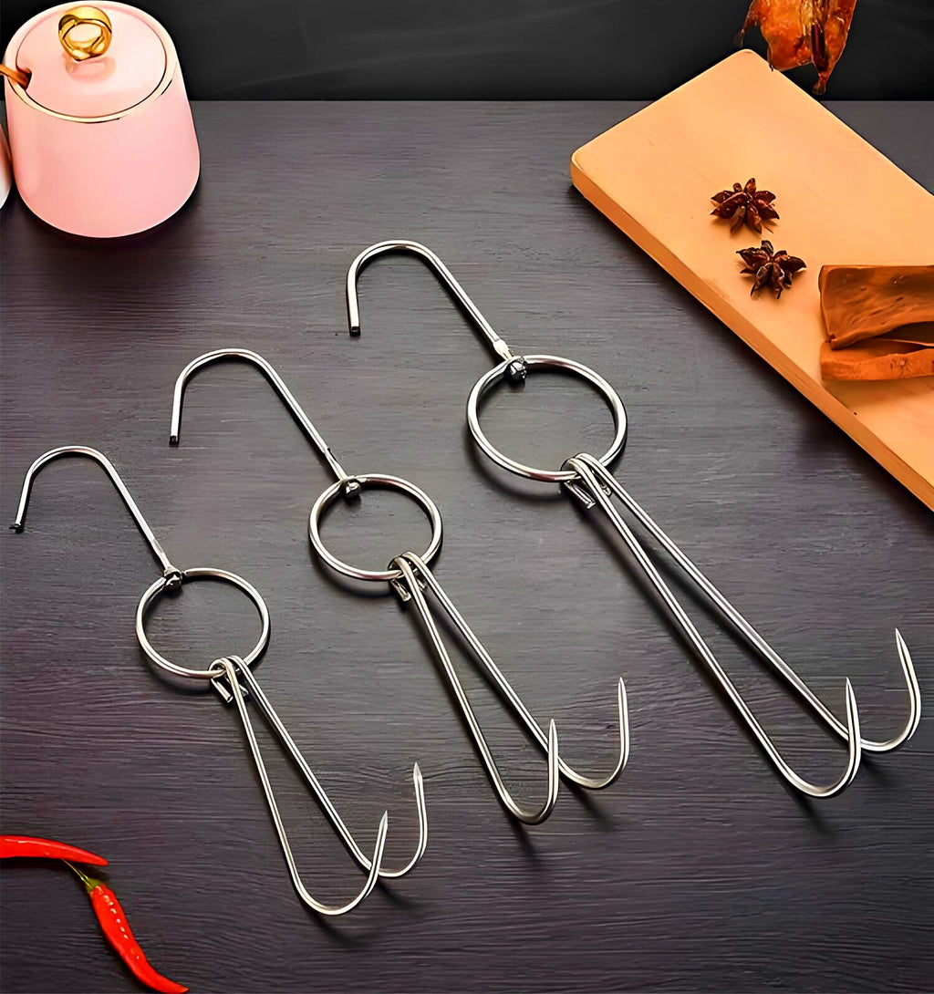 Stainless Steel Double Hanging Hook, S-Shape, Swivel – product photo