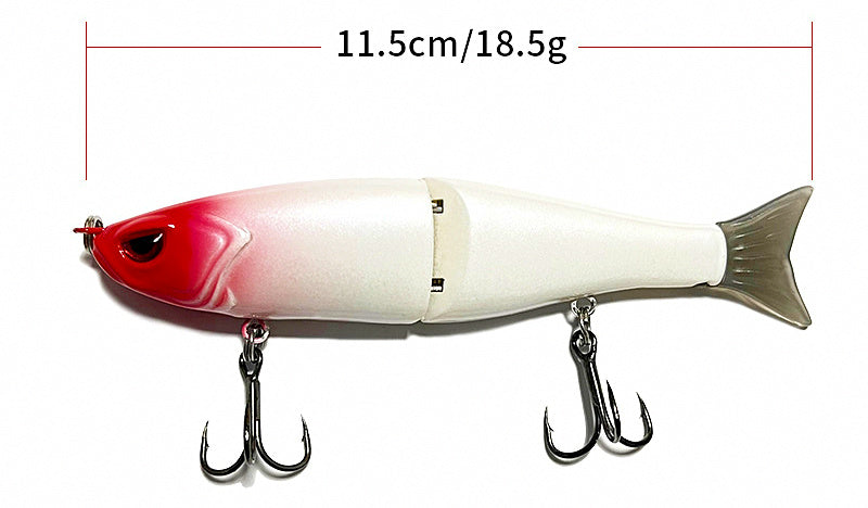 Jointed Swimbait Lure, Soft Tail, Saltwater & Freshwater – product photo